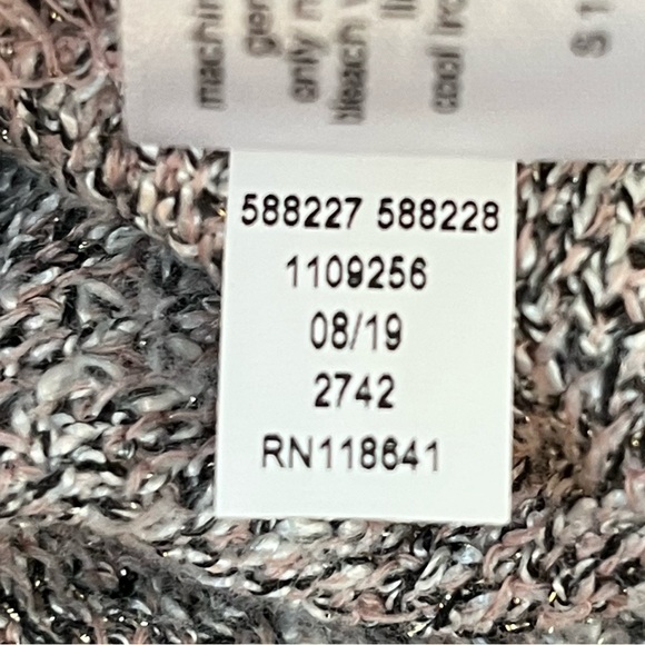 Lane Bryant Knit Tank Top Sweater Pink Silver Size 18/20 - Picture 5 of 6